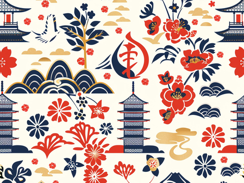  日式壁纸 壁纸 墙画 墙纸 