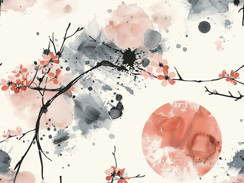  日式壁纸 壁纸 墙画 墙纸 