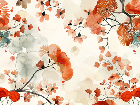  日式壁纸 壁纸 墙画 墙纸 