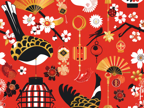  日式壁纸 壁纸 墙画 墙纸 