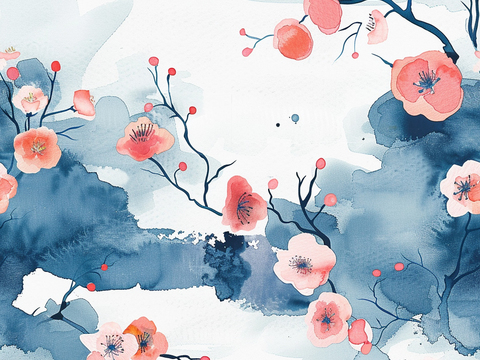  日式壁纸 壁纸 墙画 墙纸 