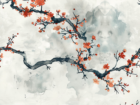  日式壁纸 壁纸 墙画 墙纸 