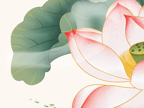  中式新中式挂画 油画水彩画 装饰画挂画 