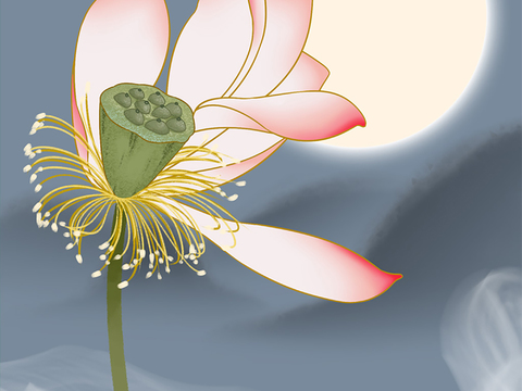  中式新中式挂画 油画水彩画 装饰画挂画 