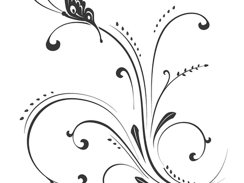  黑白凹凸 装饰花纹 图案花纹 