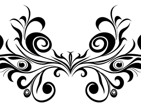  黑白凹凸 装饰花纹 图案花纹 