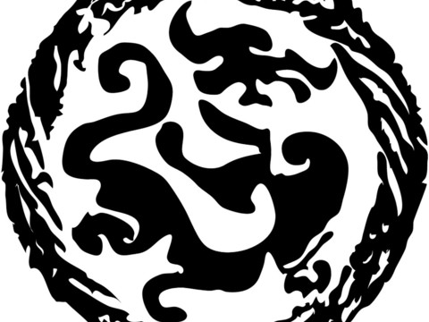  黑白凹凸 装饰花纹 