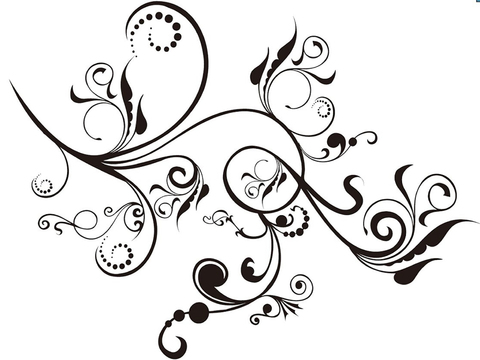  黑白凹凸 装饰花纹 图案花纹 