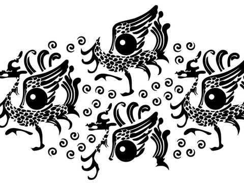  黑白凹凸 装饰花纹 图案花纹 