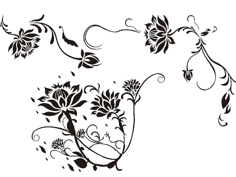  黑白凹凸 装饰花纹 图案花纹 