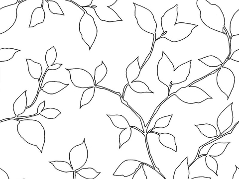  植物黑白凹凸 