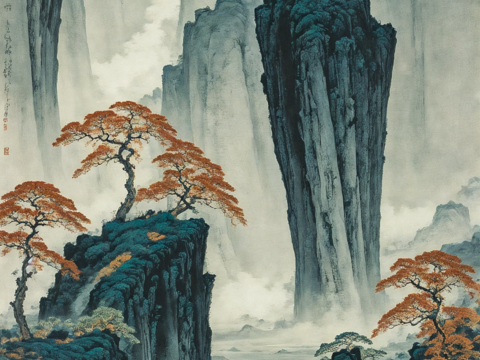  现代装饰画 挂画 风景画 