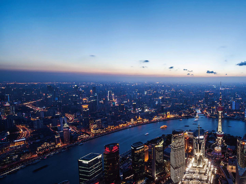  城市海边夜景 环境外景 都市风景外景贴图 