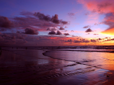  火烧云夜景 夜景  自然风景  环境外景 