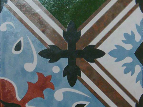  中古复古花砖  石材拼花 厨卫墙砖地砖 