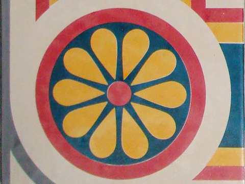  中古复古花砖  石材拼花 厨卫墙砖地砖 