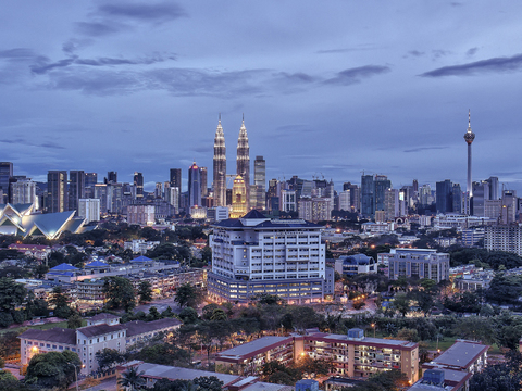  城市建筑夜景  夜景 都市风情 环境外景 