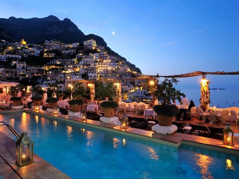  海边夜景 环境外景 自然风景 外景贴图 