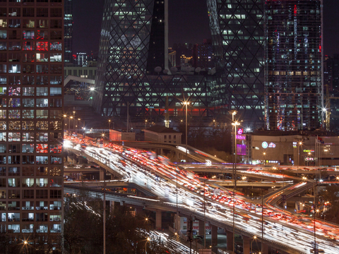  城市建筑夜景  夜景 都市风情 环境外景 