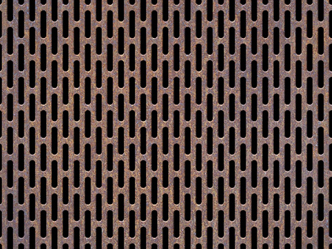  穿孔金属板 铁锈生锈金属板 