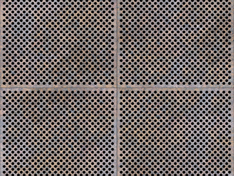  穿孔金属板 铁锈生锈金属板 