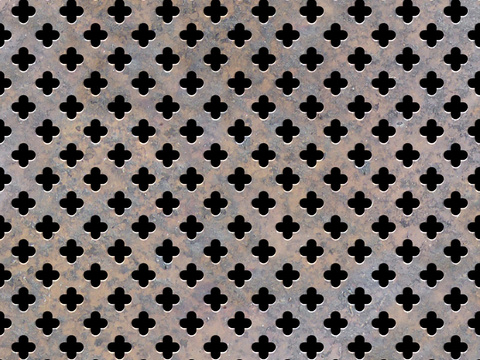  穿孔金属板 铁锈生锈金属板 