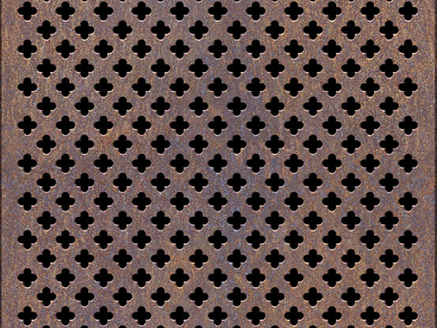  穿孔金属板 铁锈生锈金属板 