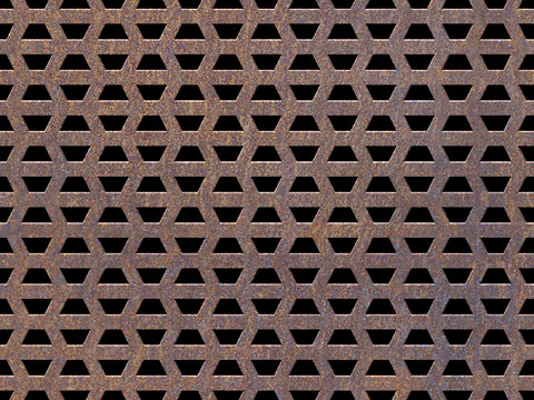  穿孔金属板 铁锈生锈金属板 