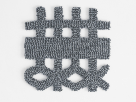  毛线针织布料 异形针织地毯毛毯 布料面料 