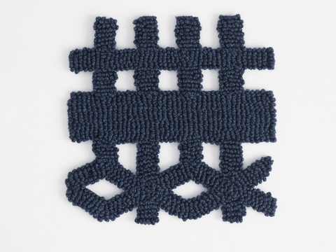  毛线针织布料 异形针织地毯毛毯 布料面料 