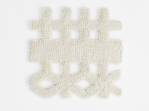  毛线针织布料  异形针织地毯毛毯  布料面料 