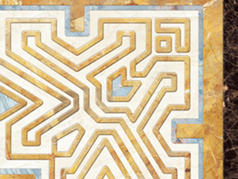  大理石瓷砖拼花 