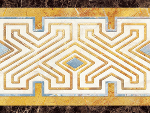  大理石瓷砖拼花 