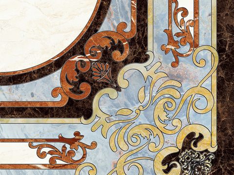  大理石瓷砖拼花 