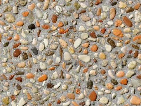  石子石头砾石鹅卵石地面 