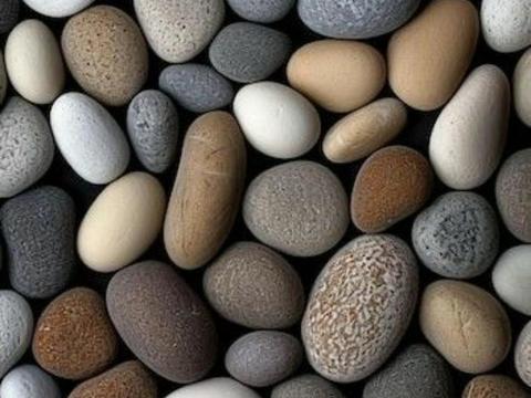  石子石头砾石鹅卵石地面 