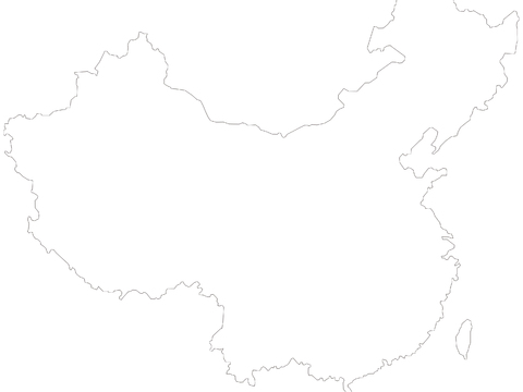  中国地图 中国地图轮廓 