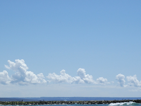 蓝天 白云 