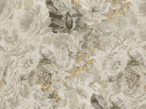  法式现代花纹布纹植物壁纸壁布 