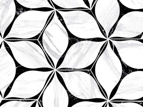  法式复古几何花砖艺术砖贴图 