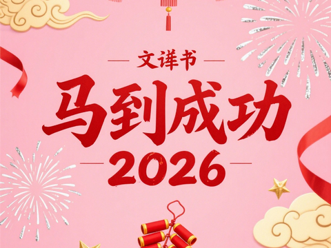  马年新年春节2026马年海报 