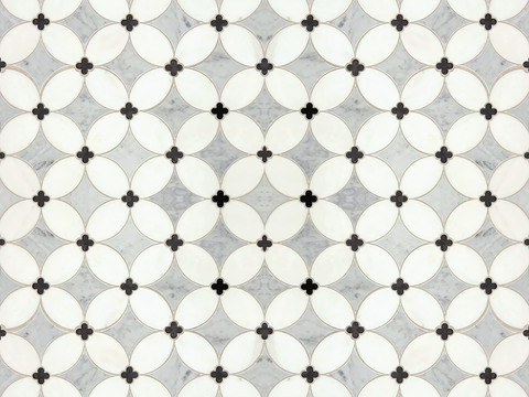  现代无缝石材地面石材拼花大理石 