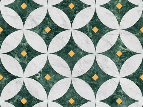  法式轻奢无缝拼花石材 拼花砖贴图 