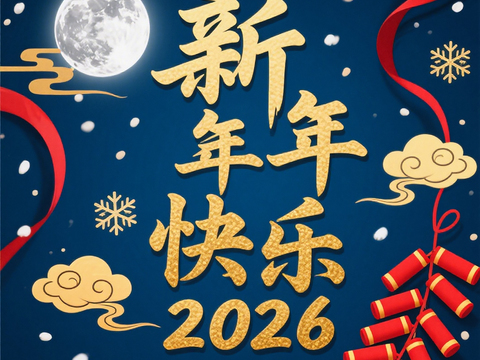  马年新年春节2026马年海报 