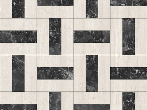  现代无缝石材地面石材拼花大理石 