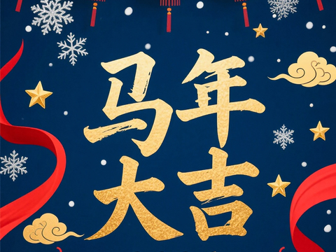  马年新年春节2026马年海报 