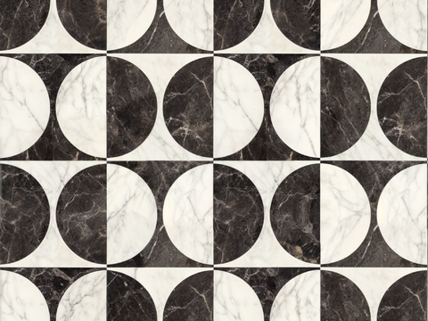  现代无缝拼花石材 