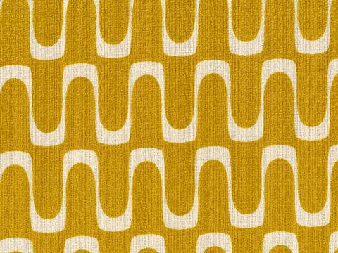  黄色条纹亚麻布 