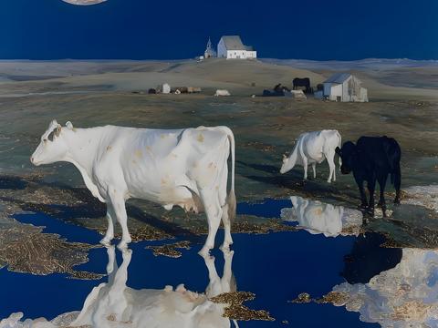  现代时尚艺术挂画画芯 