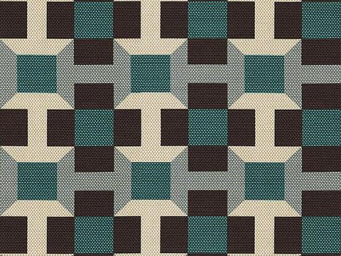  灰蓝色图案亚麻布 